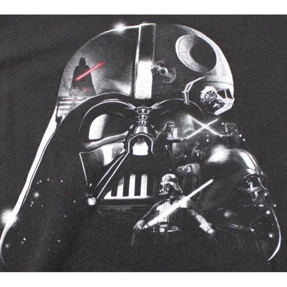Star Wars Darth Vader Graphic Mens T-Shirt Black Large Cotton - Picture 2 of 5